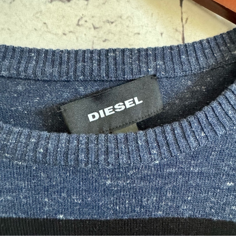 Diesel K Striped Crewneck Sweater SZ XL - Picture 3 of 5